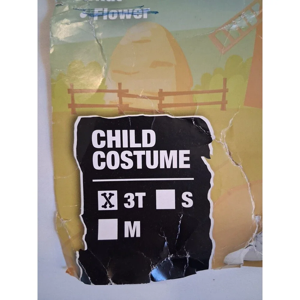 Scarecrow Girl Halloween Costume 3T Dress Collar Hat Spooktacular Creations